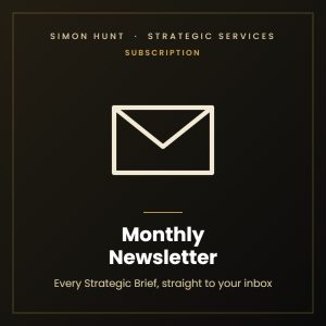 Simon Hunt Strategic Services – Monthly Newsletter Subscription